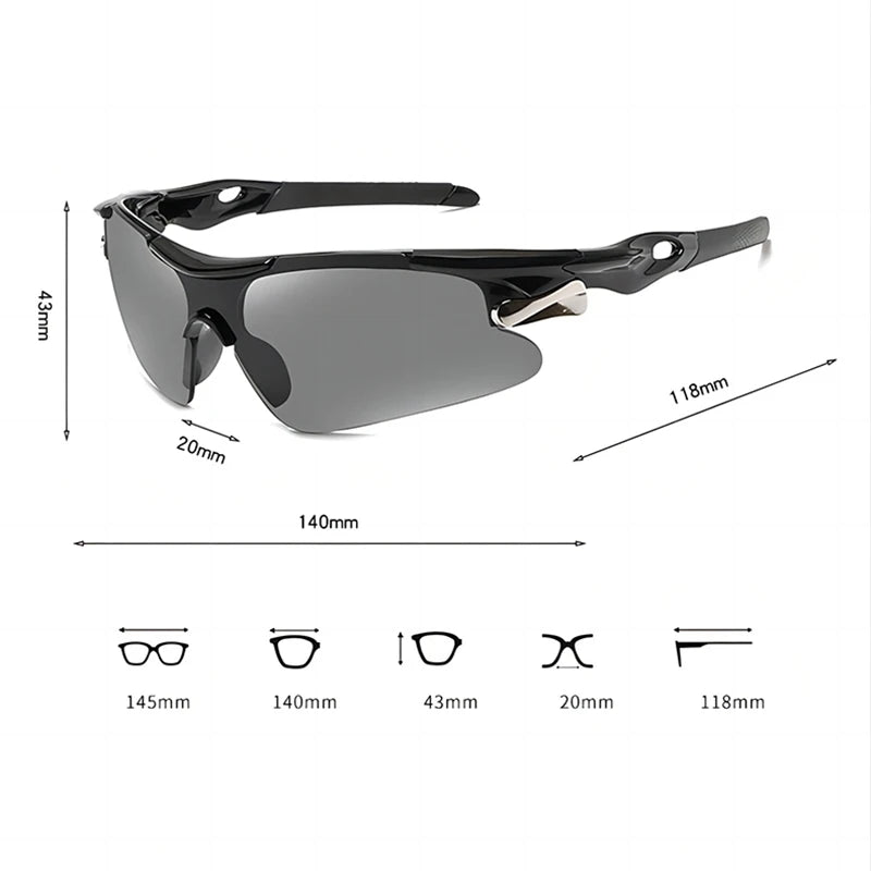 Sports Sunglasses for Men, Road Bicycle Glasses, Mountain Cycling Riding Protection Goggles, MTB Bike Sun Glasses, RR7427